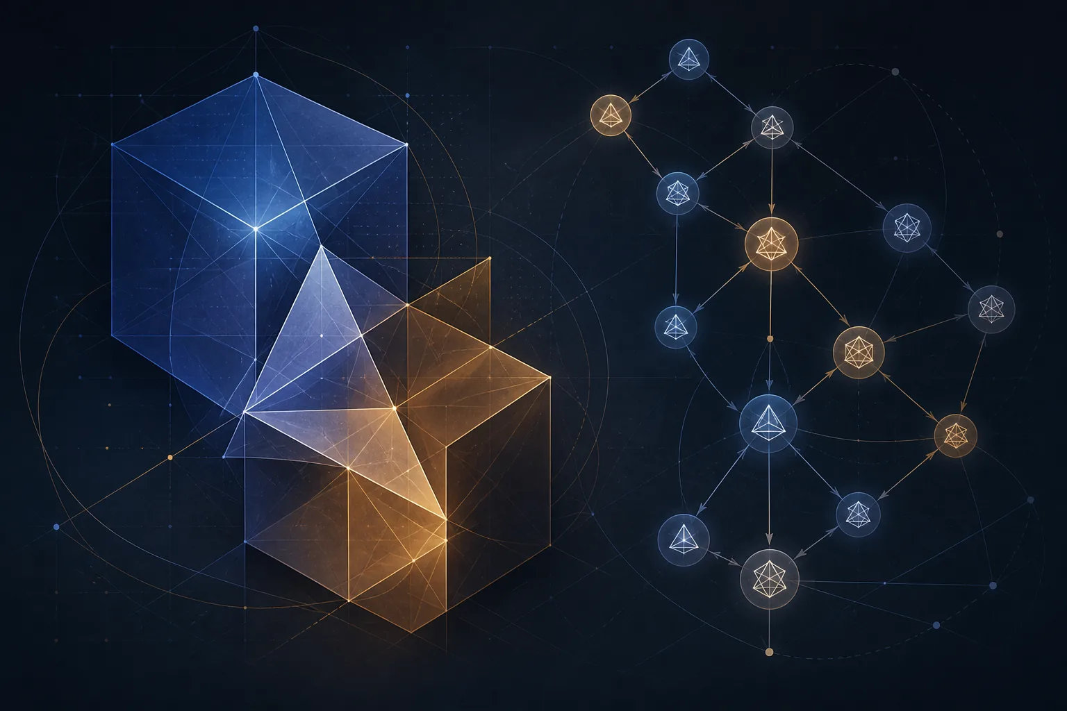 Abstract geometry and a theorem dependency graph suggesting machine-checked formalization of Fermat's Last Theorem