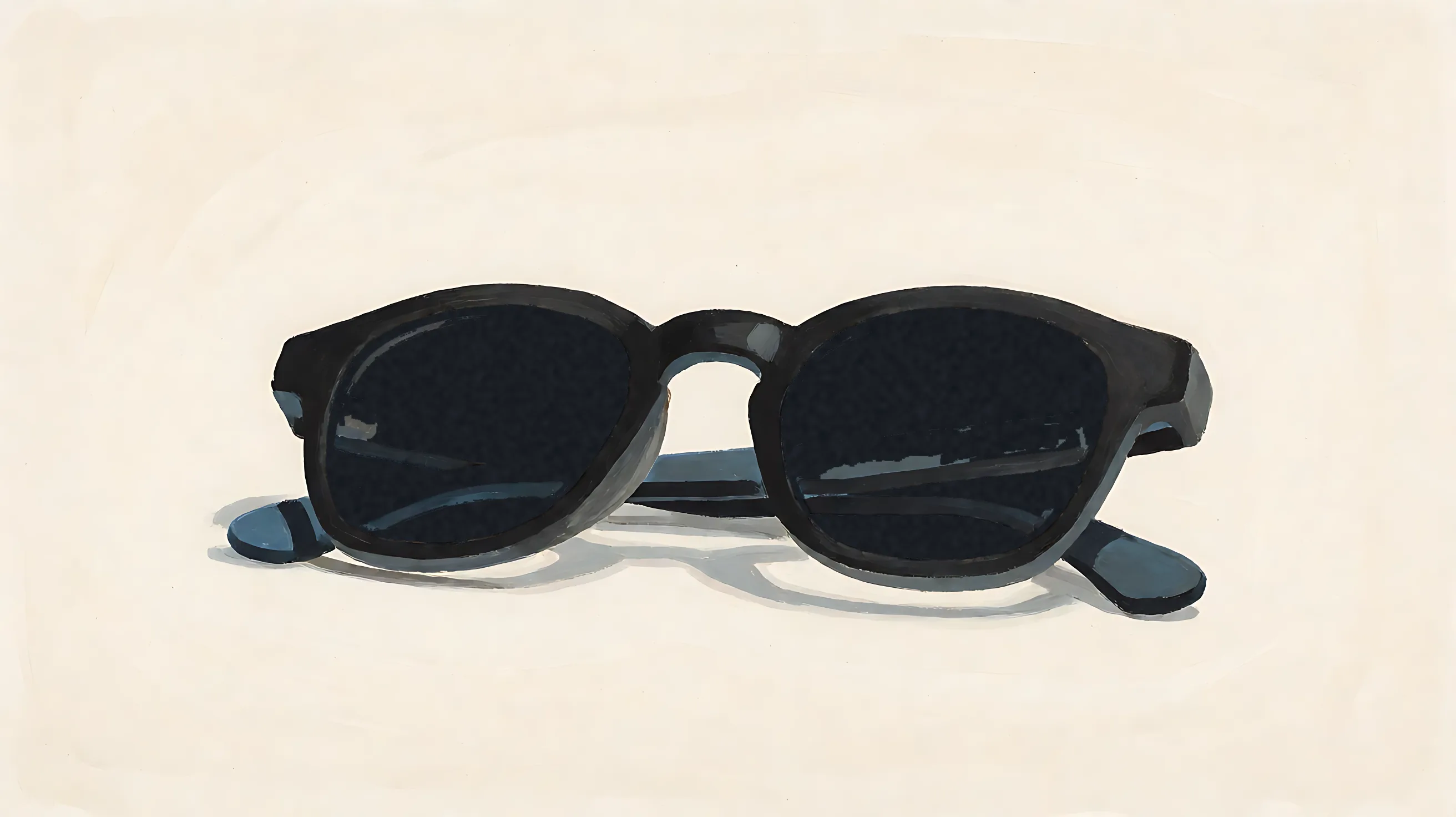One pair of charcoal eyeglasses, both lenses solid charcoal.