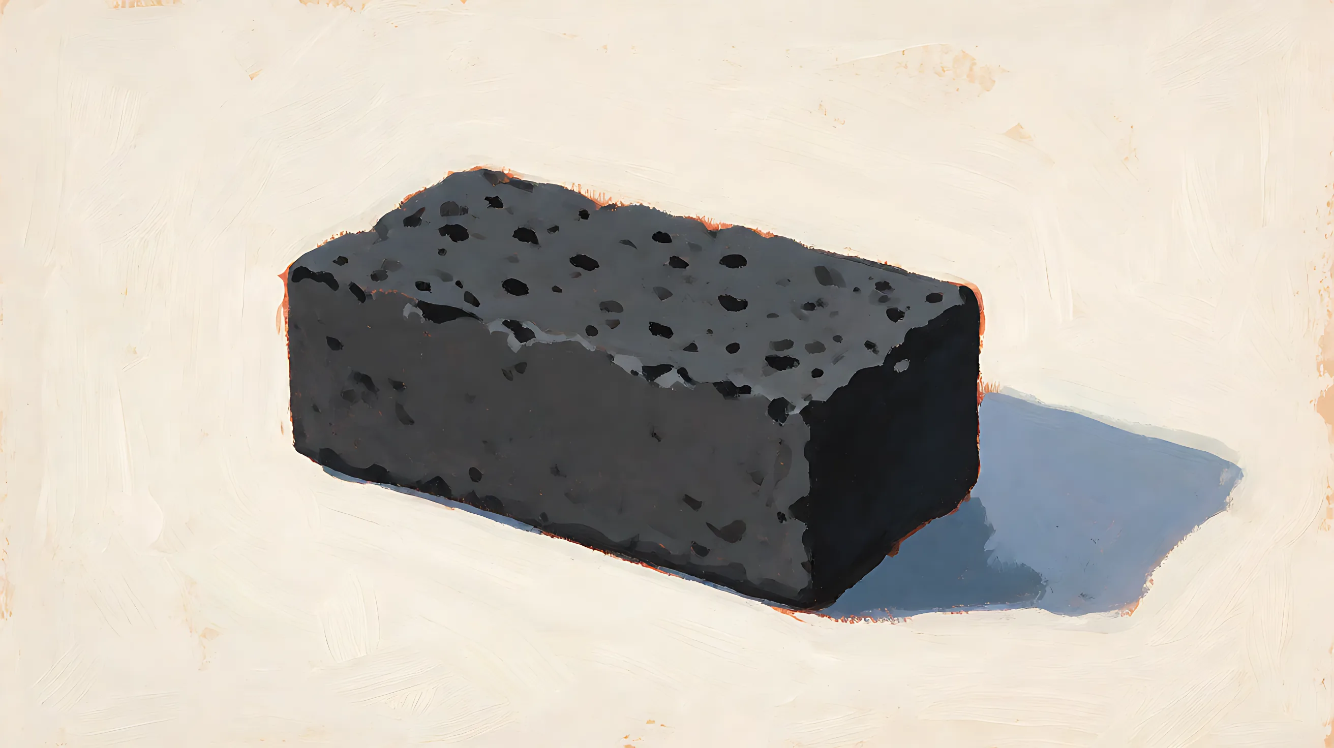 One charcoal brick.