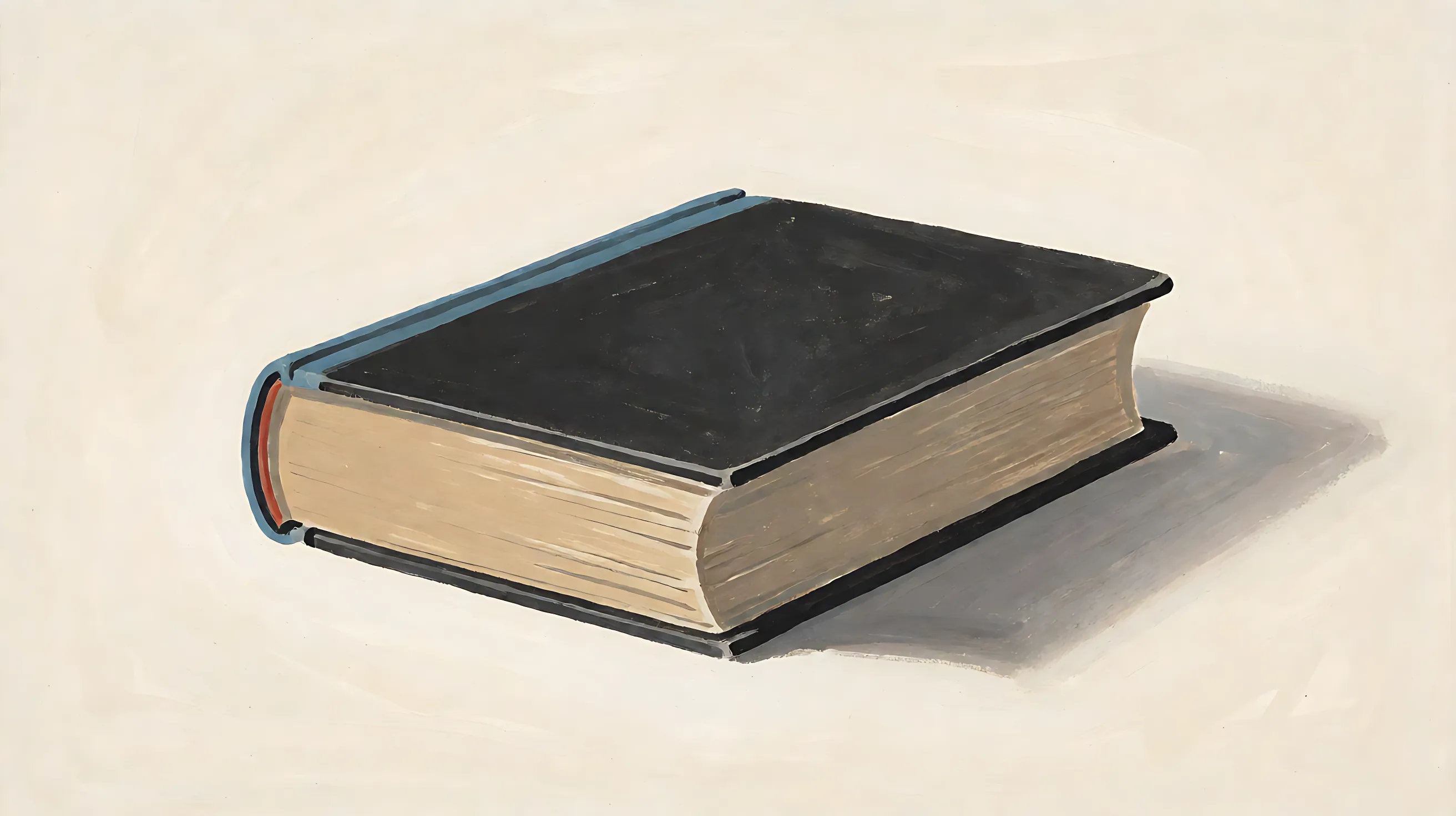 A thick closed book