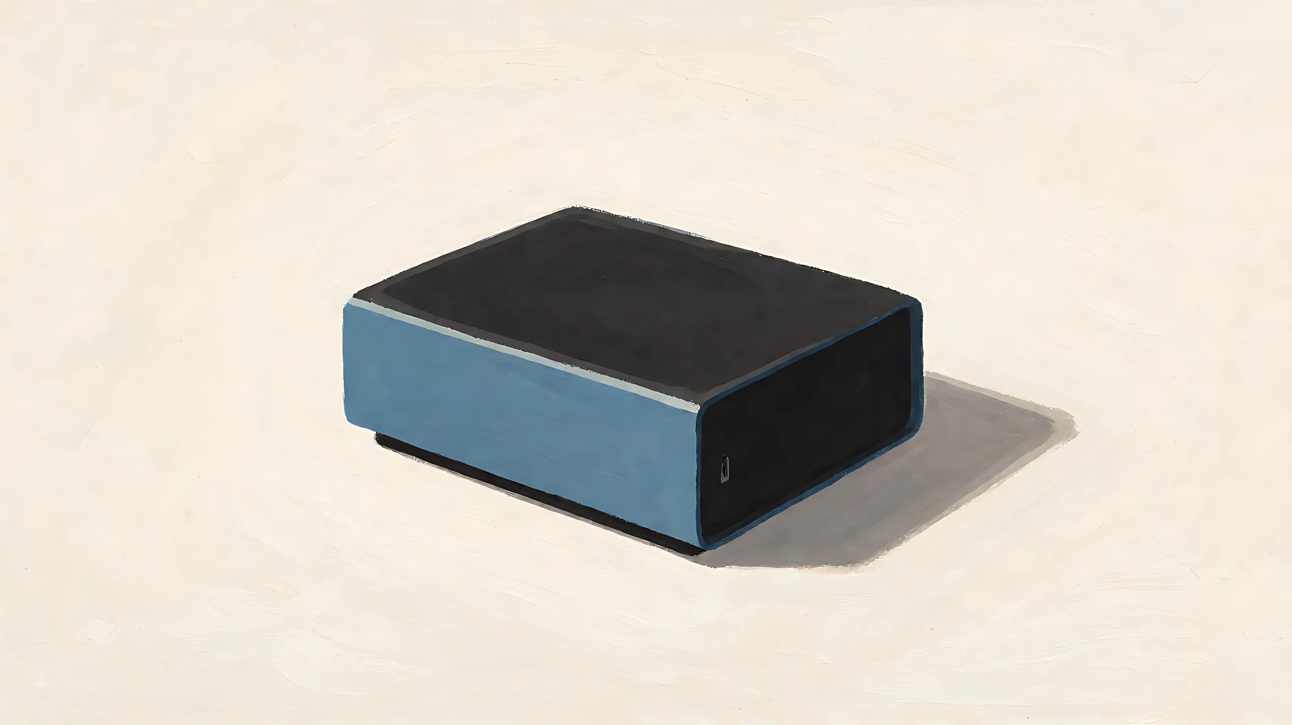 A closed computer box