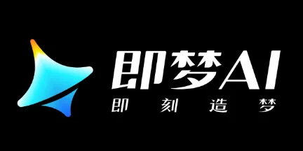 Jimeng AI product mark, with the name beside a star-shaped graphic