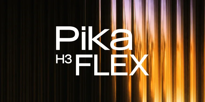 Banner from the Pika H3 Flex repository, with the title left intact